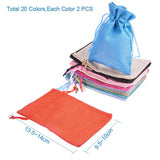 40 Burlap Linen Drawstring Bag for Candy Jewelry Party Wedding Favor Present