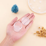 24 Pieces Bead Container Clear Plastic Storage Jar Set for Nail Arts Crafts