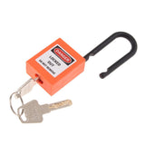 Maxbell 2xSafety Security Lockout Padlock Keyed Different PVC Stainless Steel Orange