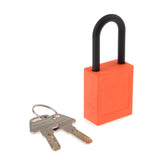 Maxbell 2xSafety Security Lockout Padlock Keyed Different PVC Stainless Steel Orange