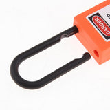 Maxbell 2xSafety Security Lockout Padlock Keyed Different PVC Stainless Steel Orange