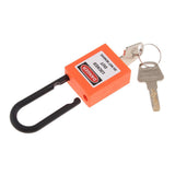 Maxbell 2xSafety Security Lockout Padlock Keyed Different PVC Stainless Steel Orange