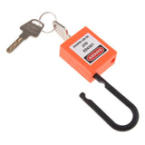Maxbell 2xSafety Security Lockout Padlock Keyed Different PVC Stainless Steel Orange
