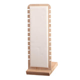 Maxbell Elegant Jewelry Display Desktop Stand L-Shape Suede Leather Necklace Holder