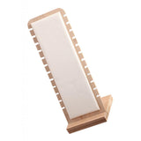 Maxbell Elegant Jewelry Display Desktop Stand L-Shape Suede Leather Necklace Holder