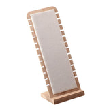 Maxbell Elegant Jewelry Display Desktop Stand L-Shape Suede Leather Necklace Holder