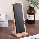 Maxbell Elegant Jewelry Display Desktop Stand L-Shape Suede Leather Necklace Holder