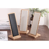 Maxbell Elegant Jewelry Display Desktop Stand L-Shape Suede Leather Necklace Holder
