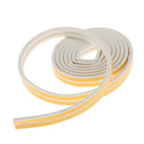 Maxbell Door and Window Rubber Seal Strip Soundproof and Windproof 5m White 6mm
