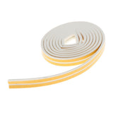 Maxbell Door and Window Rubber Seal Strip Soundproof and Windproof 5m White 6mm
