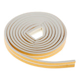 Maxbell Door and Window Rubber Seal Strip Soundproof and Windproof 5m White 8mm