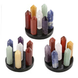 Maxbell Crystal Qixing Array Ornament Miniature Office Home Desktop Decor column