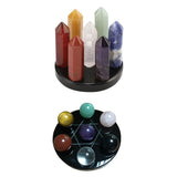 Maxbell Crystal Qixing Array Ornament Miniature Office Home Desktop Decor column