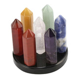 Maxbell Crystal Qixing Array Ornament Miniature Office Home Desktop Decor column
