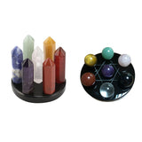 Maxbell Crystal Qixing Array Ornament Miniature Office Home Desktop Decor column