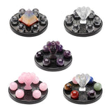 Maxbell 3D Crystal Qixing Array Ornament Cut Glass Miniature Desktop Decor Golden