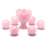 Maxbell 3D Crystal Qixing Array Ornament Cut Glass Miniature Desktop Decor Pink