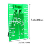 Maxbell 2xMagnetic Floor Laser Target Plate Card with Stand for Beam Application Green