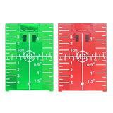 Maxbell 4xMagnetic Floor Laser Target Plate Card with Stand for Beam Application Green