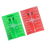 Maxbell 2xMagnetic Floor Laser Target Plate Card with Stand for Beam Application Green