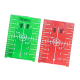 Maxbell 4xMagnetic Floor Laser Target Plate Card with Stand for Beam Application Green