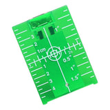 Maxbell 2xMagnetic Floor Laser Target Plate Card with Stand for Beam Application Green
