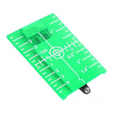 Maxbell 2xMagnetic Floor Laser Target Plate Card with Stand for Beam Application Green