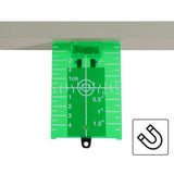 Maxbell 2xMagnetic Floor Laser Target Plate Card with Stand for Beam Application Green