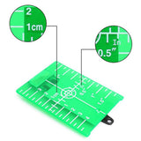 Maxbell 2xMagnetic Floor Laser Target Plate Card with Stand for Beam Application Green