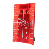 Maxbell 2xMagnetic Floor Laser Target Plate Card with Stand for Beam Application Red