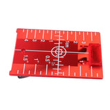 Maxbell 4xMagnetic Floor Laser Target Plate Card with Stand for Beam Application Red