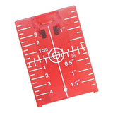 Maxbell 2xMagnetic Floor Laser Target Plate Card with Stand for Beam Application Red