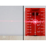 Maxbell 4xMagnetic Floor Laser Target Plate Card with Stand for Beam Application Red