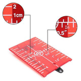 Maxbell 4xMagnetic Floor Laser Target Plate Card with Stand for Beam Application Red