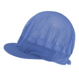 Adjustable Men Women Breathable Mesh Top Kitchen Chef Cap Hat Blue