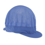 Adjustable Men Women Breathable Mesh Top Kitchen Chef Cap Hat Blue