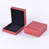 Maxbell Jewelry Packaging Box Pendant Storage Box for Wedding Gift Bright Red