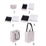 Maxbell Marbling Cardboard Jewellery Gift Box Wedding Favour Cotton Cushion A