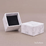 Maxbell Marbling Cardboard Jewellery Gift Box Wedding Favour Cotton Cushion A