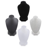 Maxbell 15x Velvet Necklace Bust Display Stands Pendant Chain Jewelry Racks