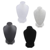 Maxbell 15x Velvet Necklace Bust Display Stands Pendant Chain Jewelry Racks