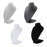 Maxbell 15x Velvet Necklace Bust Display Stands Pendant Chain Jewelry Racks