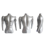 Maxbell 71cm Inflatable Adult Mannequin Male Bust T-shirt Tops Dummy Display Holder