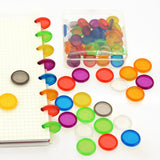 Maxbell 3x30pcs Notebook Plastic Disc Binding Mushroom Hole DIY Buckle Binding 24mm