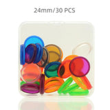 Maxbell 3x30pcs Notebook Plastic Disc Binding Mushroom Hole DIY Buckle Binding 24mm