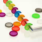 Maxbell 4x30pcs Notebook Plastic Disc Binding Mushroom Hole DIY Buckle Binding 24mm