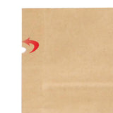 Maxbell 100pcs Resealable Kraft Paper Bag Window Fruit Tea Package Self Sealing