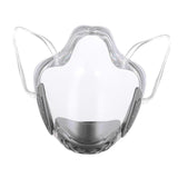 Maxbell 4 Pieces Clear Face Shield Mouth Cover Reusable Mouth