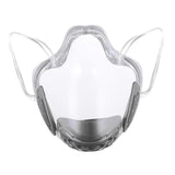 Maxbell 4 Pieces Clear Face Shield Mouth Cover Reusable Mouth
