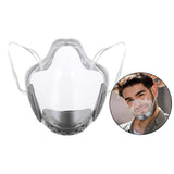 Maxbell 4 Pieces Clear Face Shield Mouth Cover Reusable Mouth